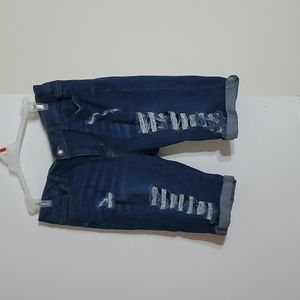 distressed Bermuda shorts